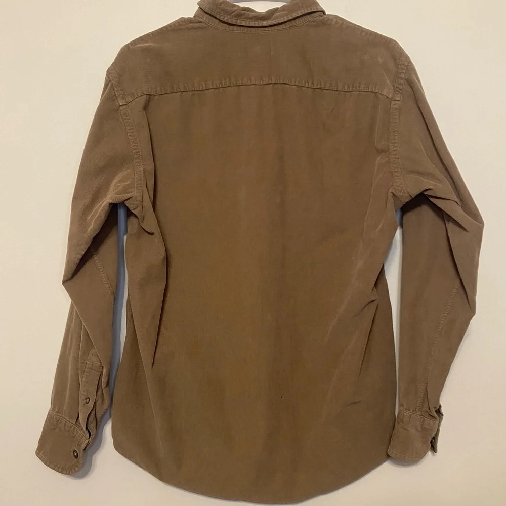 J. Crew Men's Brown Corduroy Button Down Shirt